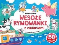 Wesołe rymowanki z zadaniami. Autor: Basia Szymanek. SmakLiter.pl Okładka książki Wesołe rymowanki z zadaniami