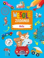 Wesołe zadania. Auta. Autor: Monika Kalinowska. SmakLiter.pl Okładka książki Wesołe zadania. Auta