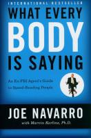 What Every BODY is Saying. Autor: Joe Navarro. SmakLiter.pl Okładka książki What Every BODY is Saying