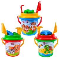 Wiaderko do piasku z sorterem i akcesoriami. Wydawca: Technok. SmakLiter.pl Opakowanie Wiaderko do piasku z sorterem i akcesoriami