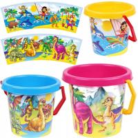 Wiaderko kolorowe do piasku i wody Zwierzęta MIX. Wydawca: Technok. SmakLiter.pl Opakowanie Wiaderko kolorowe do piasku i wody Zwierzęta MIX