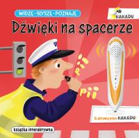 Widzę, słyszę, poznaję. Dźwięki na spacerze. Autor: Młodnicka Magdalena. SmakLiter.pl Okładka książki Widzę, słyszę, poznaję. Dźwięki na spacerze