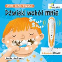 Widzę, słyszę, poznaję. Dźwięki wokół mnie. Autor: Magdalena Młodnicka (tekst); Paulina Koniuk-Fonżychowska (ilustracje), Beata Żurawska. SmakLiter.pl Okładka książki Widzę, słyszę, poznaję. Dźwięki wokół mnie