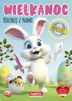Okładka książki Wielkanoc. Koloruj z nami z naklejkami