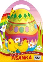 Wielkanocna kolorowanka. Pisanka. Autor: Wydawnictwo NIKO. SmakLiter.pl Okładka książki Wielkanocna kolorowanka. Pisanka