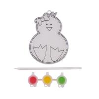 Opakowanie Wielkanocny witrażyk z farbkami kurczak