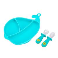 Opakowanie Wieloryb - talerz + sztućce morski