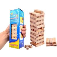 Wieża klocki drewniane 54el. Wydawca: Macyszyn Toys. SmakLiter.pl Opakowanie Wieża klocki drewniane 54el