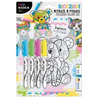 Opakowanie Witraże z markerami Misie Kidea 4 kolory