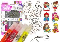 Opakowanie Witraże zawieszki DIY księżniczki 6szt