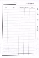 Opakowanie Wkład do organizera A5 Finanse