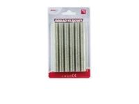 Opakowanie Wkład klejowy brokatowy srebrny 11mmx10cm 6szt