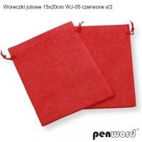 Opakowanie Woreczki jutowe czerwone 20x15cm 2szt