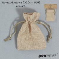 Opakowanie Woreczki jutowe naturalne 7x10cm 6szt