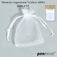 Opakowanie Woreczki organzowe białe 7x10cm 10szt