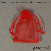 Opakowanie Woreczki organzowe czerwone 7x10cm 10szt
