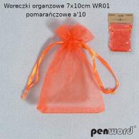 Opakowanie Woreczki organzowe pomarańczowe 7x10cm 10szt
