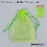 Opakowanie Woreczki organzowe zielona 15x10cm 10szt