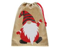 Opakowanie Worek świąteczny z juty Skrzat 18x24cm