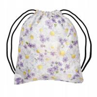 Worek szkolny Margaretki Fiołki. Wydawca: incood.. SmakLiter.pl Opakowanie Worek szkolny Margaretki Fiołki