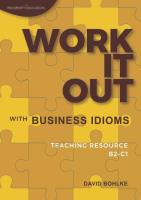 Okładka książki Work It Out with Business Idioms B2-C1