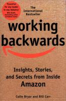 Working Backwards PB. Autor: Colin Bryar, Bill Carr. SmakLiter.pl Okładka książki Working Backwards PB