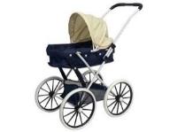 Opakowanie Wózek gondola duże koła granatowo-beżowy