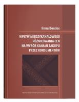 Okładka książki Wpływ międzykanałowego różnicowania cen na wybór kanału zakupu przez konsumentów