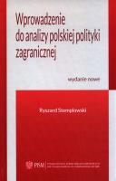 Wprowadzenie do analizy polskiej polityki zagr. Autor: Stemplowski Ryszard. SmakLiter.pl Okładka książki Wprowadzenie do analizy polskiej polityki zagr
