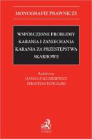 Współczesne problemy karania.... Autor: Kowalski Sebastian, Paluszkiewicz Hanna. SmakLiter.pl Okładka książki Współczesne problemy karania...