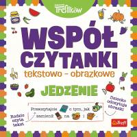 Współczytanki. Jedzenie. Rodzina Treflików. Autor: Martyna Jelonek. SmakLiter.pl Okładka książki Współczytanki. Jedzenie. Rodzina Treflików