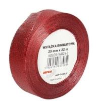 Wstążka brokatowa czerwona 25mmx22m. Wydawca: Brewis. SmakLiter.pl Opakowanie Wstążka brokatowa czerwona 25mmx22m