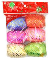 Opakowanie Wstążka kolorowa ze złotym paskiem 6szt