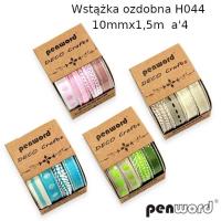 Opakowanie Wstążka ozdobna 10mmx1,5m 4szt (12kpl)