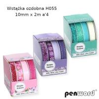 Opakowanie Wstążka ozdobna 10mmx2m 4szt (12kpl)