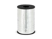 Opakowanie Wstążka plastikowa srebrna 5mmx225m