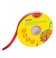 Wstążka podwójna satynowa czerwona 12mmx22,86m. Wydawca: Keyroad. SmakLiter.pl Opakowanie Wstążka podwójna satynowa czerwona 12mmx22,86m