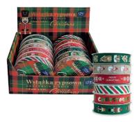 Wstążka rypsowa 3m Christmas (12szt). Wydawca: INTERDRUK. SmakLiter.pl Opakowanie Wstążka rypsowa 3m Christmas (12szt)