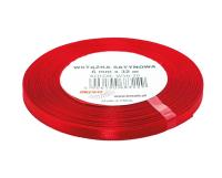 Opakowanie Wstążka satynowa czerwona 6mmx32m 2szt