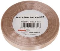 Wstążka satynowa migdałowa 25mm x 32m. Wydawca: Brewis. SmakLiter.pl Opakowanie Wstążka satynowa migdałowa 25mm x 32m