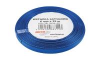 Opakowanie Wstążka satynowa niebieska 6mmx32m 2szt