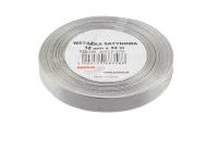 Opakowanie Wstążka satynowa srebrna 12mmx32m
