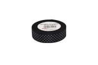 Opakowanie Wstążka satynowa w kropki czarna 25mmx22m