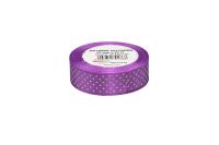 Opakowanie Wstążka satynowa w kropki jasna fioletowa 25mmx22m