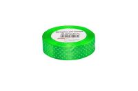 Opakowanie Wstążka satynowa w kropki jasna zielona 25mmx22m