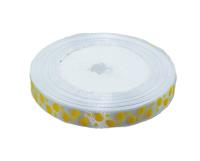 Opakowanie Wstążka satynowa wielkanocna biała 12mmx22m