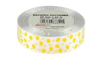 Opakowanie Wstążka satynowa wielkanocna biała 25mmx22m