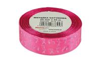 Opakowanie Wstążka satynowa wielkanocna różowa 25mmx22m