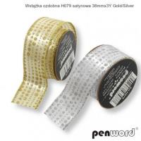 Opakowanie Wstążka satynowa z drutem 38mmx274cm (12szt)