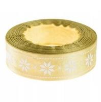 Opakowanie Wstążka satynowa z motywem świątecznym 25mmx22m